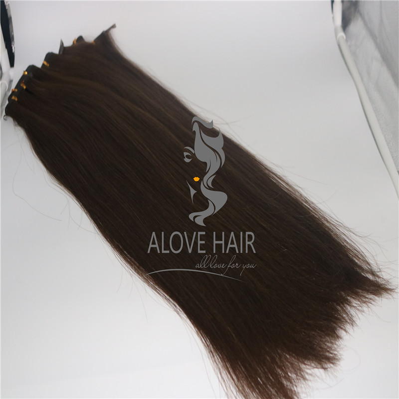 Wholesale flat weft hair extensions 